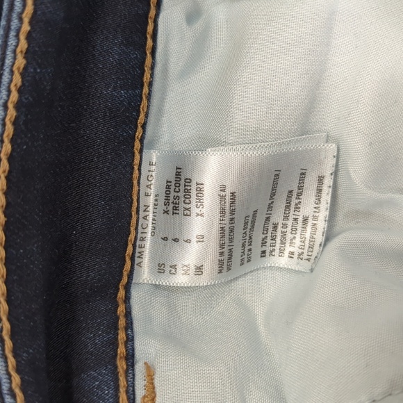 American Eagle Hi-Rise Jegging - Dark Blue 6 X-Short - Picture 14 of 15
